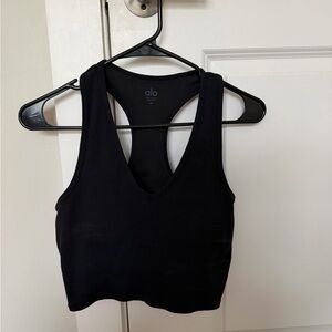 ALO Yoga Cropped Racerback Tank